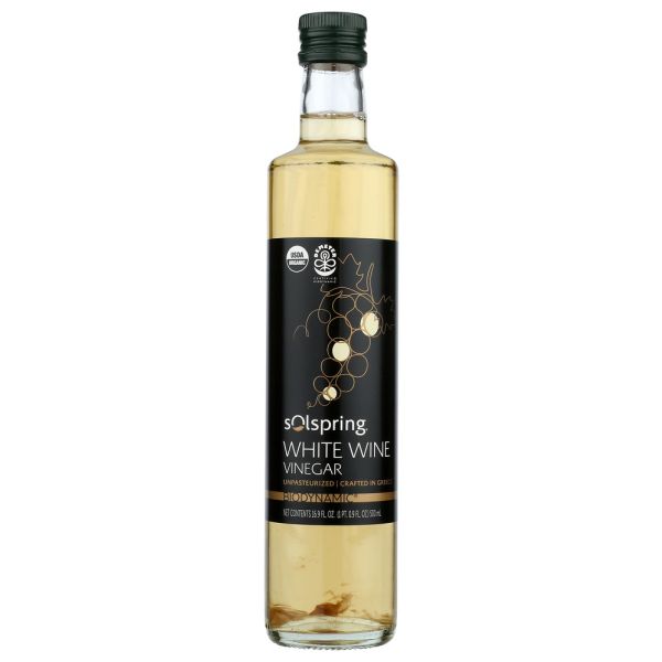 SOLSPRING: Vinegar White Wine, 16.9 fo