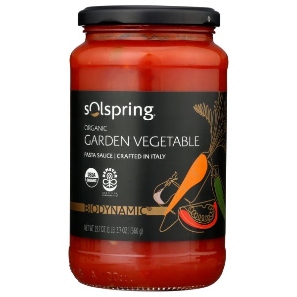 SOLSPRING: Sauce Pasta Garden Veg, 19.7 oz
