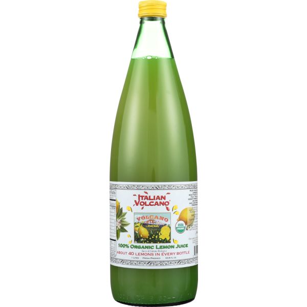 ITALIAN VOLCANO: Organic Lemon Juice, 33.8 oz