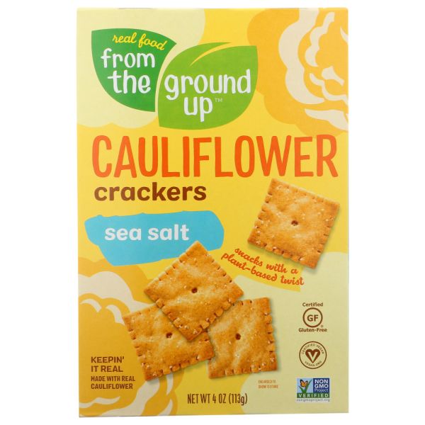 FROM THE GROUND UP: Sea Salt Cauliflower Crackers, 4 oz