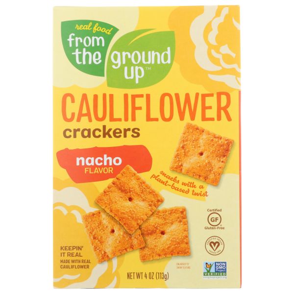 FROM THE GROUND UP: Nacho Cauliflower Crackers, 4 oz