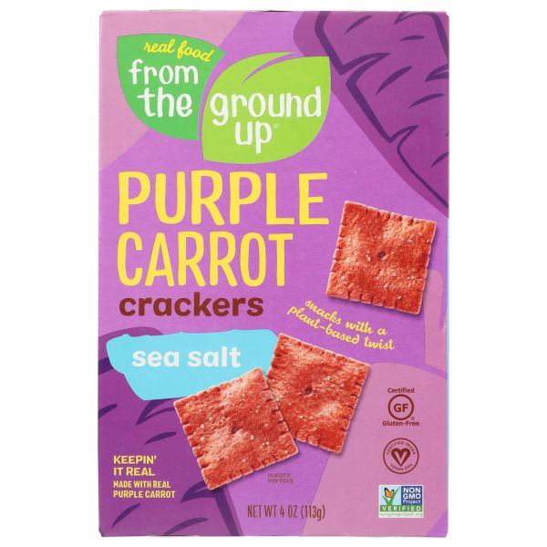 FROM THE GROUND UP: Cracker Carrot Sea Salt, 4 oz