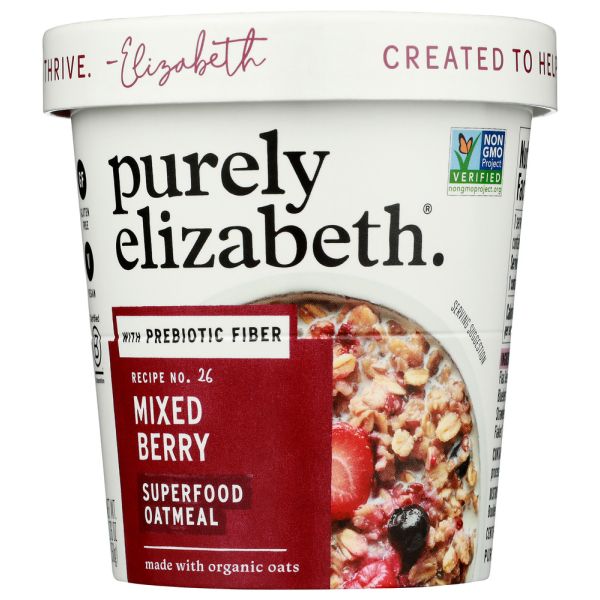PURELY ELIZABETH: Mixed Berry Superfood Oat Cup With Prebiotic Fiber, 1.76 oz