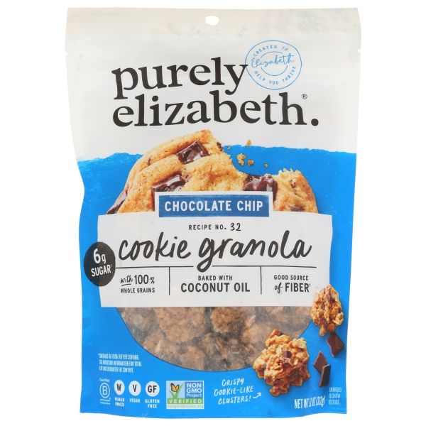 PURELY ELIZABETH: Chocolate Chip Cookie Granola, 11 oz