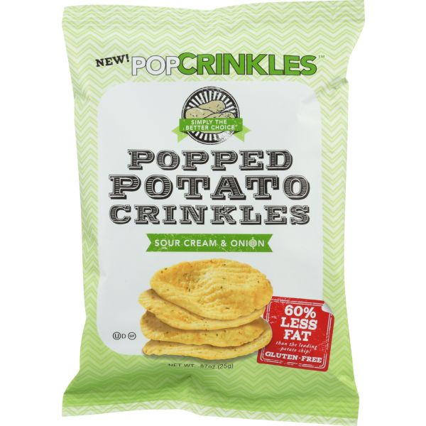 POPCRINKLES: Chip Crinkle Sour Cream, 0.875 oz
