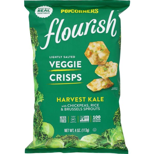 POPCORNERS: Flourish Harvest Kale, 4 oz