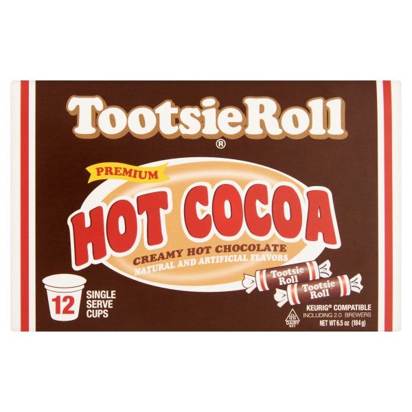 COCOA HOT TOOTSIE ROLL: Cocoa Hot Tootsie Roll, 12 pc