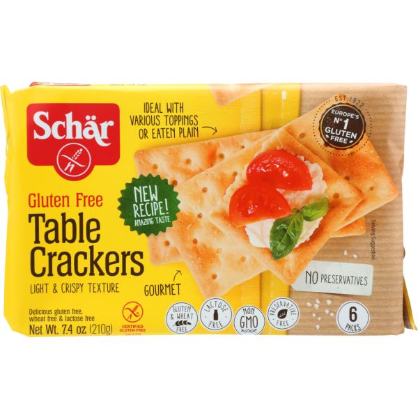 SCHAR: Table Crackers Gluten Free, 7.4 oz