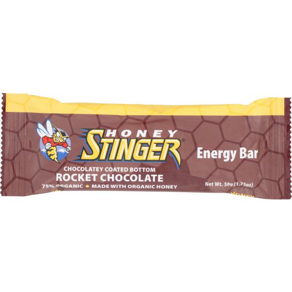 HONEY STINGER: Bar Energy Rocket Chocolate. 1.75 oz