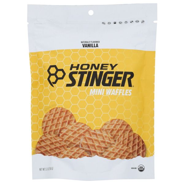 HONEY STINGER: Mini Vanilla Waffles, 5.3 oz