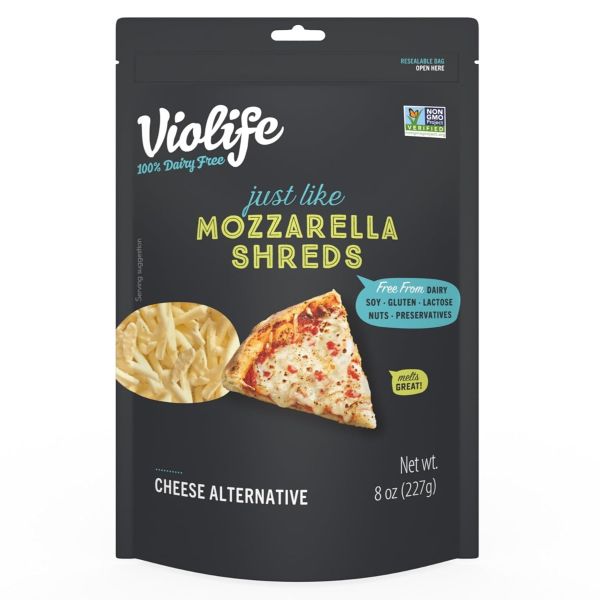 VIOLIFE: Just Like Mozzarella Shreds Cheese, 8 oz