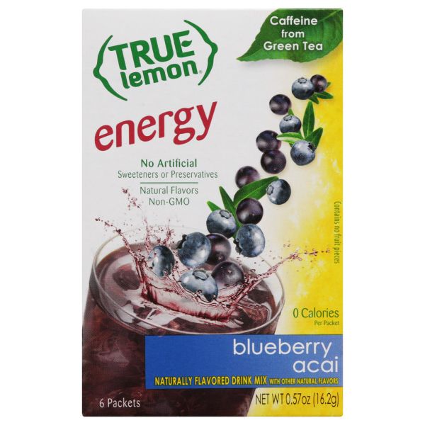 TRUE CITRUS: Energy Blueberry Acai Drink Mix, 0.57 oz