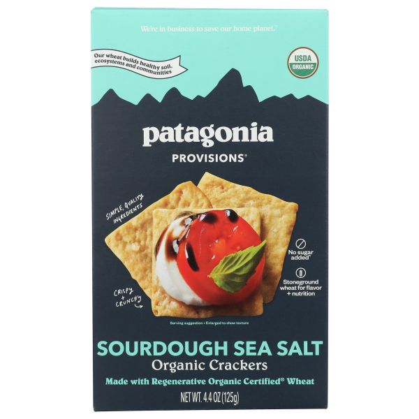 PATAGONIA PROVISIONS: Organic Sourdough Sea Salt Crackers, 4.4 oz