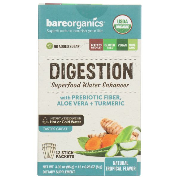 BAREORGANICS: Digestive Blend 12Pc, 3.38 oz