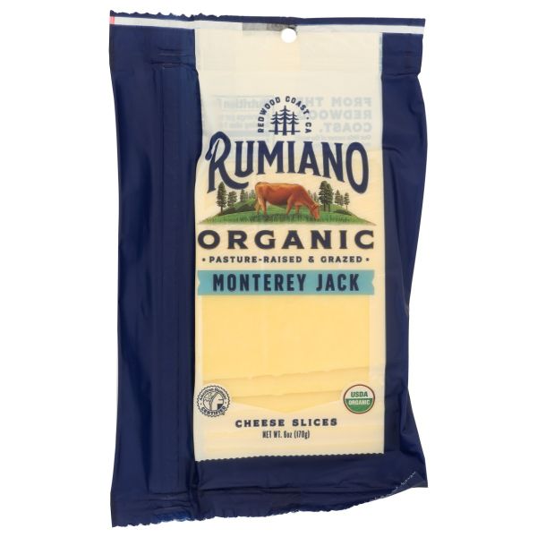 RUMIANO: Organic Sliced Monterey Jack Cheese, 6 oz