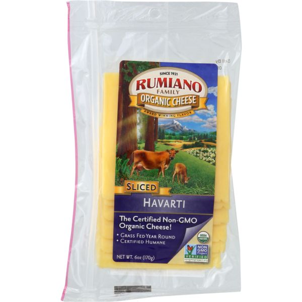 RUMIANO FAMILY: Organic Sliced Havarti Cheese, 6 oz