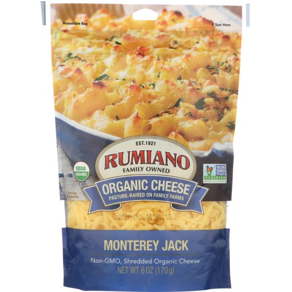 RUMIANO FAMILY: Monterey Jack Shredded Cheese, 6 oz
