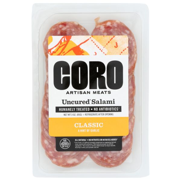 CORO FOODS: Classic Salami Sliced Pack, 3 oz