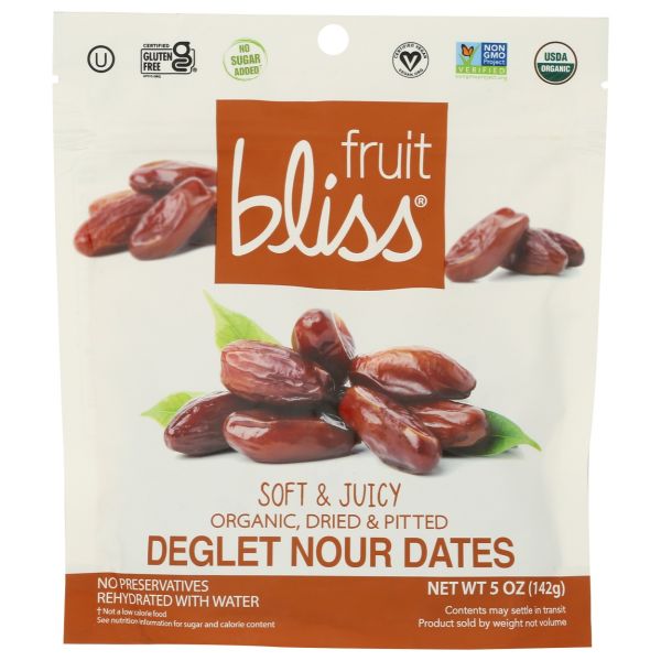 FRUIT BLISS: Organic Deglet Nour Dates, 5 oz