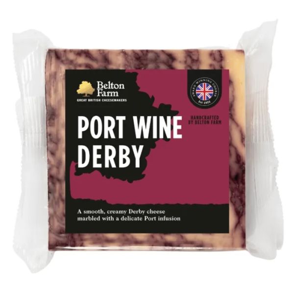 BELTON FARM: Port Wine Derby Cheese, 6.3 oz