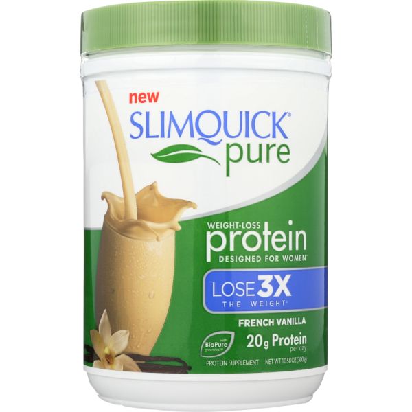 SLIMQUICK: Powder Vanilla Protein drink, 10.58 oz