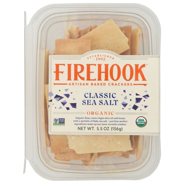 FIREHOOK: Classic Sea Salt Crackers, 5.5 oz