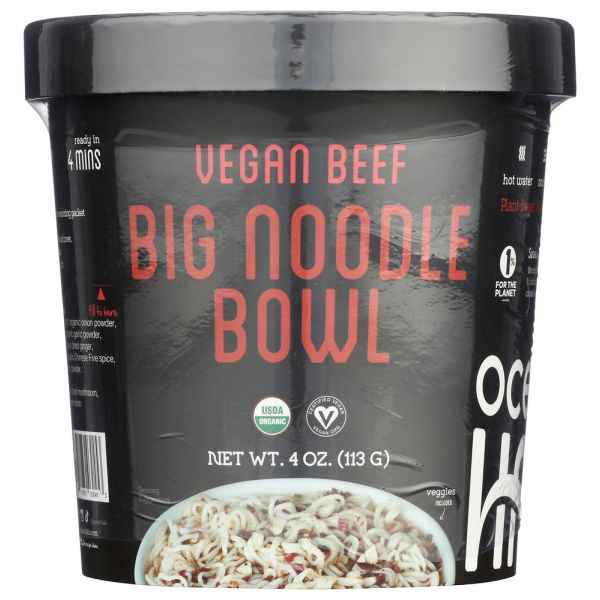 OCEANS HALO: Vegan Beef Big Noodle Bowl, 4.02 oz