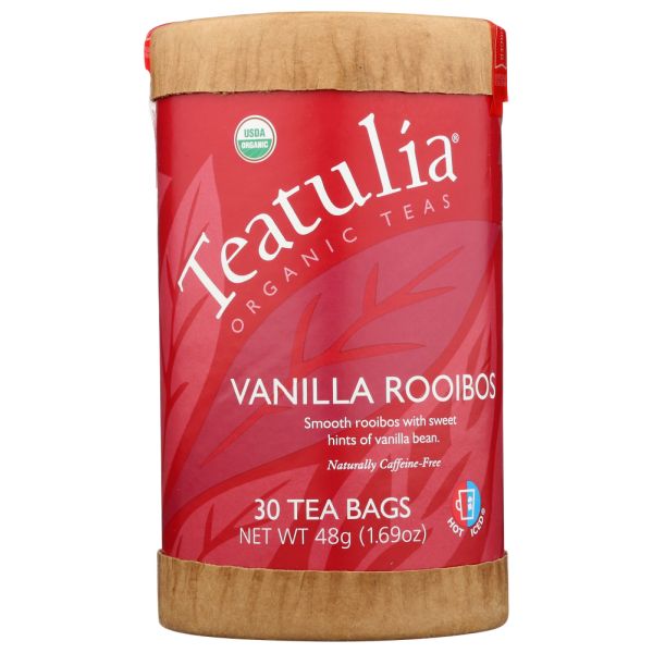 TEATULIA: Vanilla Rooibos Tea, 30 bg