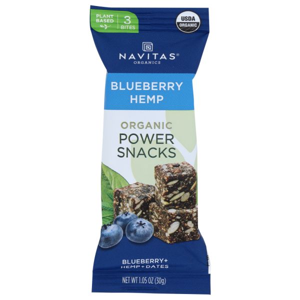 NAVITAS: Organic Power Snacks Blueberry Hemp, 1.05 oz