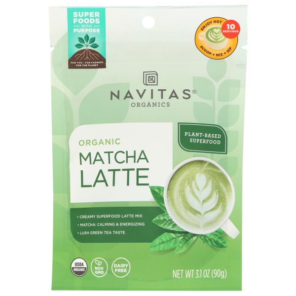 NAVITAS: Organic Matcha Latte, 3.1 oz