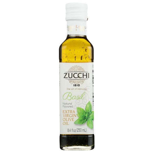 ZUCCHI: Extra Virgin Olive Oil Basil, 250 ml