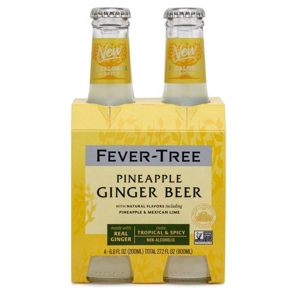FEVER TREE: Pineapple Ginger Beer 4Pack, 27.2 fo