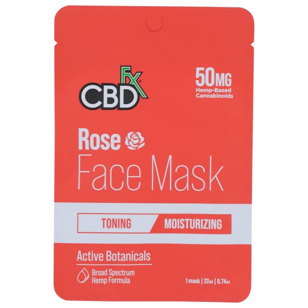 CBDFX: Rose Face Mask, 1 pc