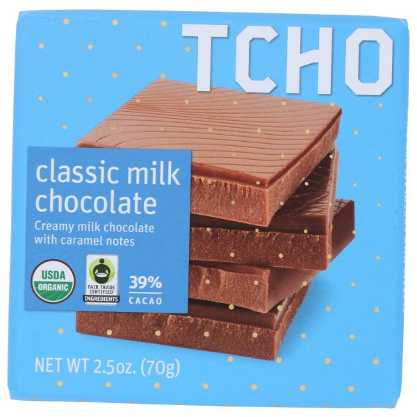 TCHO: Chocolate Bar Milk Classic, 2.5 oz