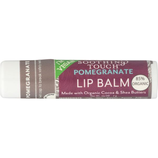 SOOTHING TOUCH: Pomegranate Vegan Lip Balm, 0.25 oz