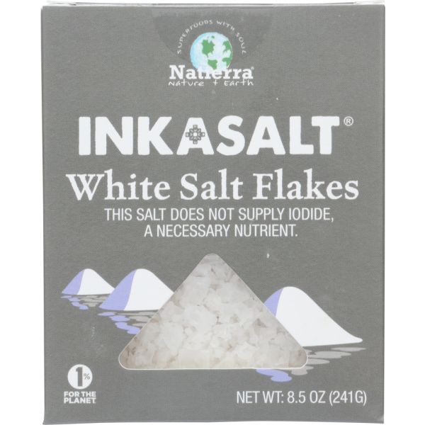 NATIERRA: Inkasalt White Salt Flakes, 8.5 oz