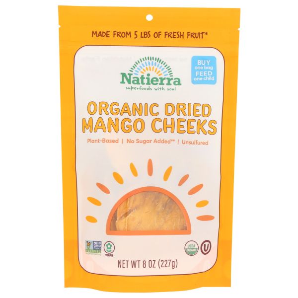 NATIERRA: Organic Dried Mango Cheeks, 8 oz