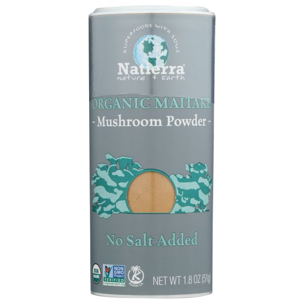 NATIERRA: Organic Maitake Mushroom Powder, 1.8 oz