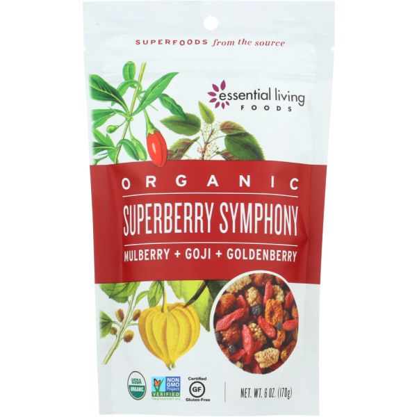 ESSENTIAL LIVING FOODS: Superberry Symphony Raw, 6 oz