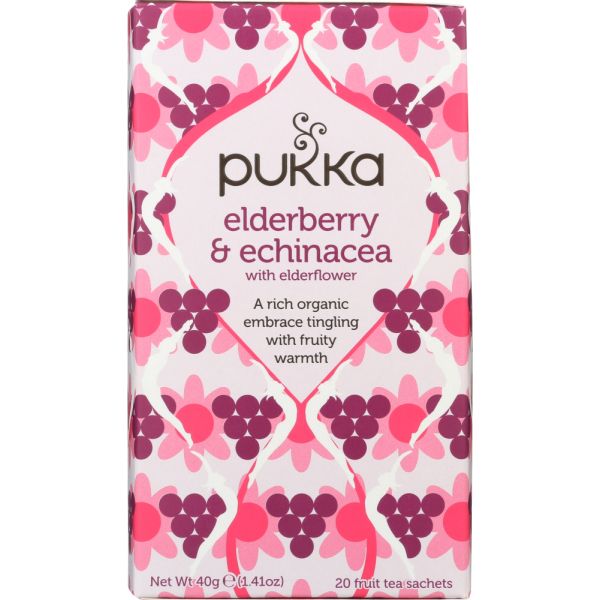 PUKKA HERBS: Elderberry and Echinacea, 20 bg
