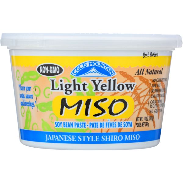 COLD MOUNTAIN: Light Yellow Miso, 14 oz