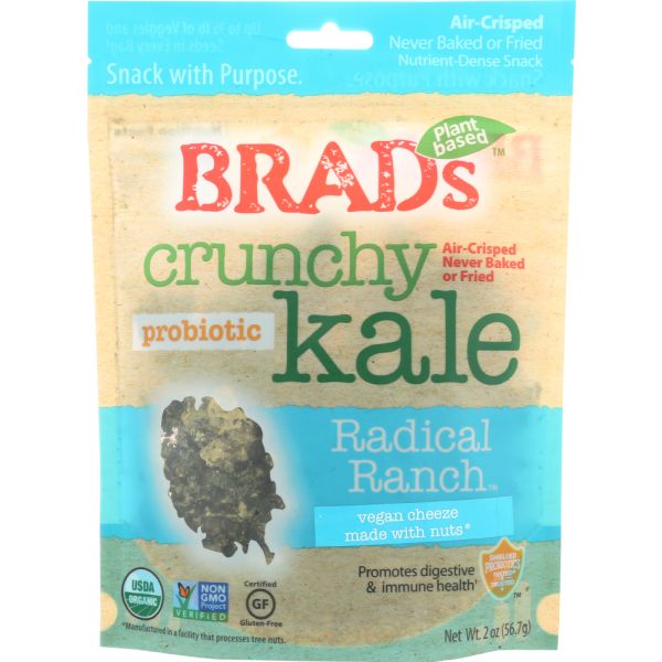 BRADS RAW: Crunchy Kale Radical Ranch with Probiotic, 2 oz