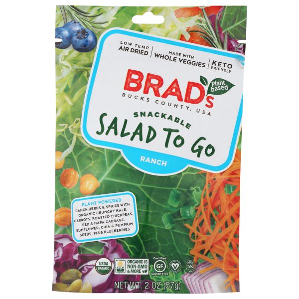 BRADS PLANT BASED: Salad To Go Ranch, 2 oz