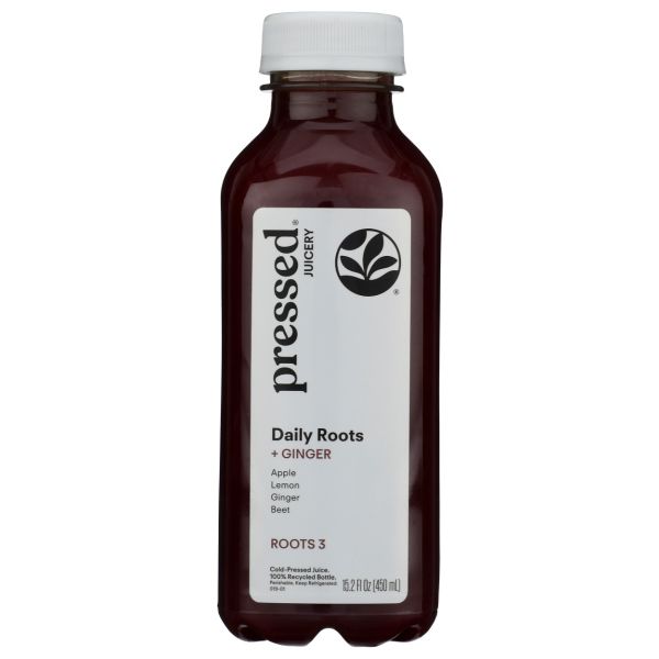 PRESSED JUICERY: Daily Roots Plus Ginger, 15.2 fo