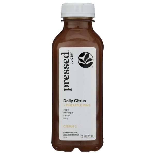 PRESSED JUICERY: Daily Citrus Plus Pineapple Mint, 15.2 fo