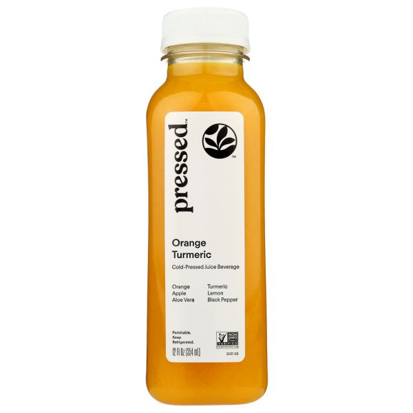 PRESSED JUICERY: Orange Turmeric Juice, 12 oz