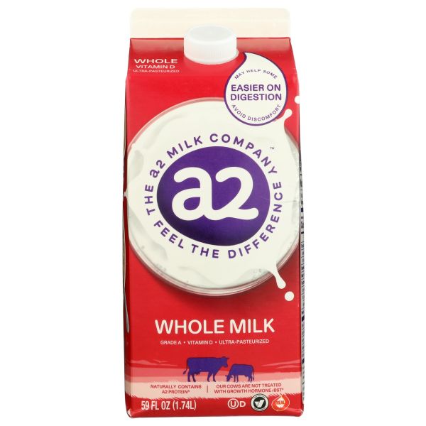 A2 MILK: Whole Milk, 59 oz