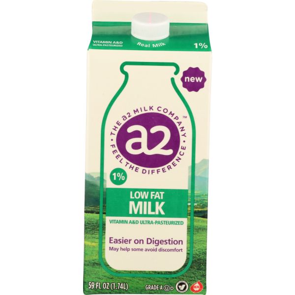 A2 MILK: 1% Low Fat Milk, 59 oz
