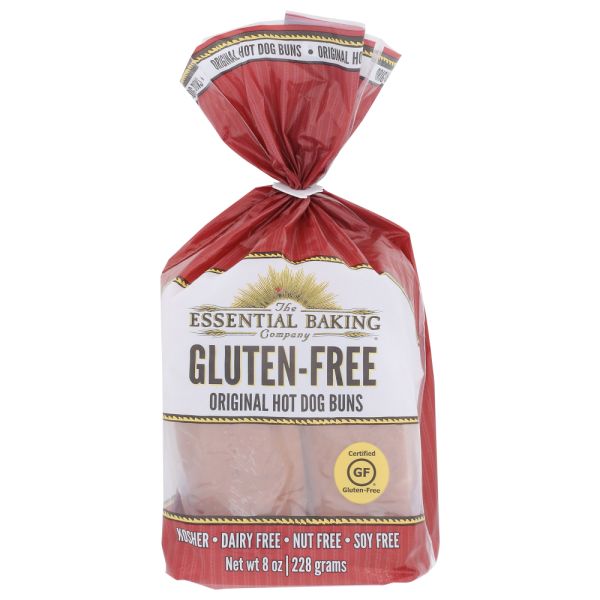 THE ESSENTIAL BAKING COMPANY: Gluten Free Original Hot Dog Buns, 8 oz