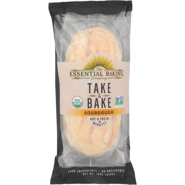 THE ESSENTIAL BAKING COMPANY: Organic Take & Bake Sourdough Bread, 16 oz